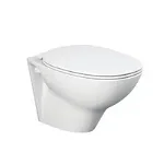 Vas wc suspendat Rak Ceramics Morning Rimless 52x36 cm, alb, Rak Ceramics