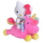 Jucarie de plus Hello Kitty pe unicorn, 25 cm, 