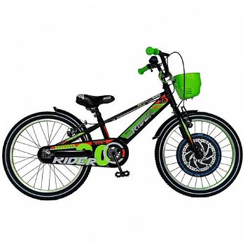 Bicicleta copii 20 inch CARPAT RIDER C2007C culoare albastru-portocaliu varsta 7-10 ani