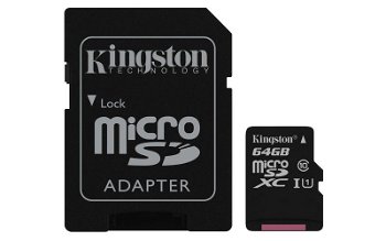 Card de memorie Kingston microSDXC 64GB Class 10 UHS-I SDC10G2/64GB