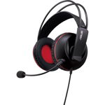 Casti gaming ASUS Cerberus, difuzoare 60mm, compatibile multiplatforma, 3.5mm, Negru