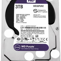 Hard Disk Desktop Western Digital WD Purple Surveillance 3TB 5400RPM SATA3 64MB, Western Digital