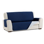 Husă canapea, reversibilă, de protecție 2 locuri Easy Cover Protect, albastră/gri