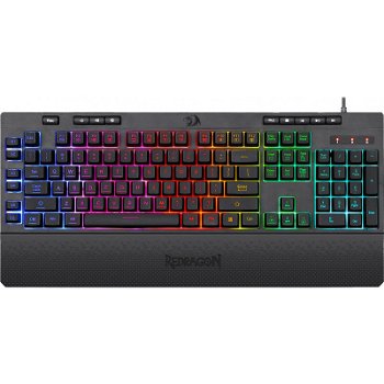 Tastatura gaming Redragon Shiva neagra iluminare RGB