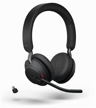 Casti Evolve2 65, headset (black, Microsoft Teams, USB-C), Jabra