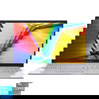 Asus Laptop ASUS VivoBook 15 A1504ZA, Procesor Intel® Core™ i5-1235U, Display 15.6, Full HD (1920x1080), IPS, Memorie RAM 8GB DDR4, Capacitate de stocare 512GB SSD, Placa video integrata Intel® UHD Graphics, No OS, Quiet Blue, Asus