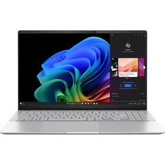 Laptop Asus Vivobook S15 (S5507QA-MA064X), Snapdragon X Elite - X1E78100, 15.6", Rezolutie 2880 x 1620, 120Hz, 32 GB DDR5, SSD de 1 TB, Qualcomm Adreno X1-85, Asus