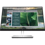 Monitor LED 23.8'' HP E24u G4 189T0AA IPS FullHD 5ms, Plug and Play, Bluelight Reducer, HDMI, USB Negru/Argintiu
