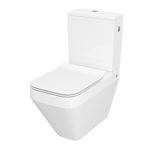 Rezervor pe vas WC Cersanit Crea 010 cu alimentare laterala alb lucios, Cersanit