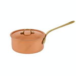 Cratita din Cupru Ø18cm, cu Capac, Maner Bronz, AlmaCozinha