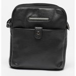 Pierre Cardin, Geanta crossbody de piele ecologica, Negru