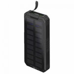 Acumulator extern solar, 20000 mAh, USB C,   PD, QC 3.0, Goobay