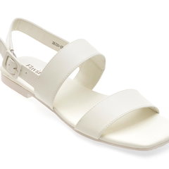Sandale casual FLAVIA PASSINI albe, UR2334, din piele naturala, Flavia Passini