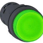 Butonul de control 22mm 1Z-arc verde cu iluminare din spate 230V AC - XB7NW33M1, Schneider Electric