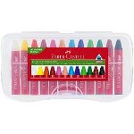 Creioane Cerate Faber-Castell 12 Culori Jumbo Cutie Plastic 120011, Der Color