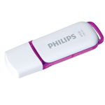 Stick USB Philps FM64FD75B/00, 64GB, Editia Snow, USB 3.0 (Alb/Mov), Philips