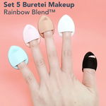 Set 5 Buretei Makeup Rainbow Blend, JERRY