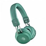 Casti Bluetooth On-Ear NGS Artica Chill Teal, microfon, redare pana la 30 ore, verde