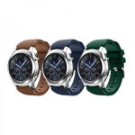 Set 3 curele din silicon universale 22mm compatibile cu Samsung Gear S2 / S3/ Huawei Watch 2, verde,albastru,maro, krasscom