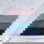 Set prosoape de mână (4 bucăți), Cotton Box, Asorti, Bumbac, Gri / Albastru închis / Roz / Albastru, Cotton Box
