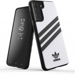 Husa Samsung S21Adidas, plastic, alb/ negru