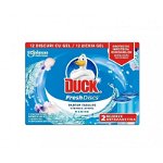 Rezerve odorizant gel pentru vasul toaletei,Fresh Discs Marine, 12 discuri, Duck , Duck