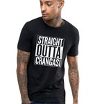 Tricou negru barbati - Straight Outta Crangasi, 2XL
