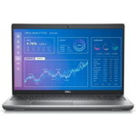 Laptop Dell Precision 3571, Intel Core i7-12800H, 15.6inch FHD, 16GB RAM, 512GB SSD, nVidia RTX A1000 4GB, Windows 10 Pro, Gri