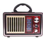 Radio Portabil, FM/AM/SW1-2, Antena Retractabila, MP3 Player, AUX, USB, SD, microSD, Bluetooth, Lanterna, Retro, Cmik