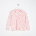 Bluza de pijama din bumbac cu imprimeu pentru fete 22MUR01036, FARA BRAND