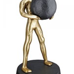 Figurina decorativa din Aluminiu Auriu H32xD16cm Strong