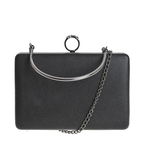 Clutch negru cu maner fix, 1