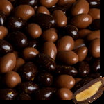 Migdale glazurate - Limazzo - Ciocolata cu lapte si neagra - lamaie si busuioc, 50g, Medicis