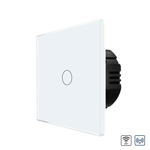 Intrerupator Simplu Wi-Fi + RF433 cu Touch din Sticla LUXION, 