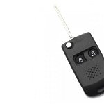 Carcasa cheie tip briceag Audi, 2+1 butoane, cu buton panica, cu baterie CR2032, CC028, SEAL AUTO