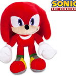 Jucarie de plus Sonic the Hedgehog Plush Knuckles the Echidna 30cm, Rosu