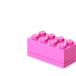 Mini cutie depozitare LEGO 2x4 roz