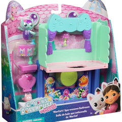 Spinmaster Spin Master Gabby's Dollhouse: The Movie - Portal Room Spa-tastic Bathroom of Meerkat, Toy Figure