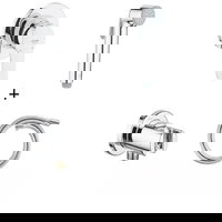 Set dus igiena intima Grohe Trigger Spray, cu baterie incastrata si furtun, crom - 125072, Grohe