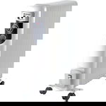 Calorifer electric VORTEX VO4220, 9 elementi, 3 trepte putere, 2000W, alb-negru