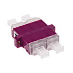Standard LC-Quad Coupling MM Polymer case Violett, Schrack