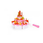 Set tort aniversar cu accesorii, 125 de elemente, Ecotoys