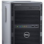 Sistem server Dell PowerEdge T130 , Intel Xeon E3-1220 v6 3.0GHz, 8M cache, 4x3.5 Hard Drives, 16GB UDIMM, 2400MT/s, Dual Rank, x8 Data Width, , iDRAC8, Basic, 1TB 7.2K RPM SATA 6Gbps