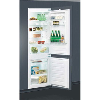 Combina frigorifica incorporabila WHIRLPOOL ART 6502/A+, LessFrost, 273 l, H 177 cm, Clasa F, inox