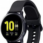Smartwatch Samsung Galaxy Watch Active 2 SM-R835, Procesor Dual-Core 1.15GHz, Super AMOLED 1.2", 1.5GB RAM, 4GB Flash, Bluetooth, Wi-Fi, 4G, Carcasa Aluminiu, Bratara Cauciuc 40mm, Rezistent la apa si praf, Tizen (Negru)