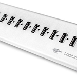 Hub USB Logilink High Speed UA0226, 11x USB 2.0, Silver