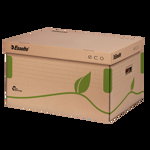 Cutie depozitare cu capac carton reciclat si reciclabil cu capac Esselte Eco, Esselte