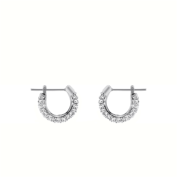 5446004 stone pierced earrings, Swarovski