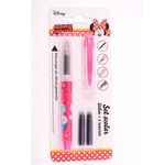 Stilou Basic cu 2 Rezerve din Plastic pentru Fete, Model Minnie