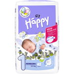 Scutece New Born Soft&Delicate, Nr.1, 2-5 kg, 42 bucati, Happy